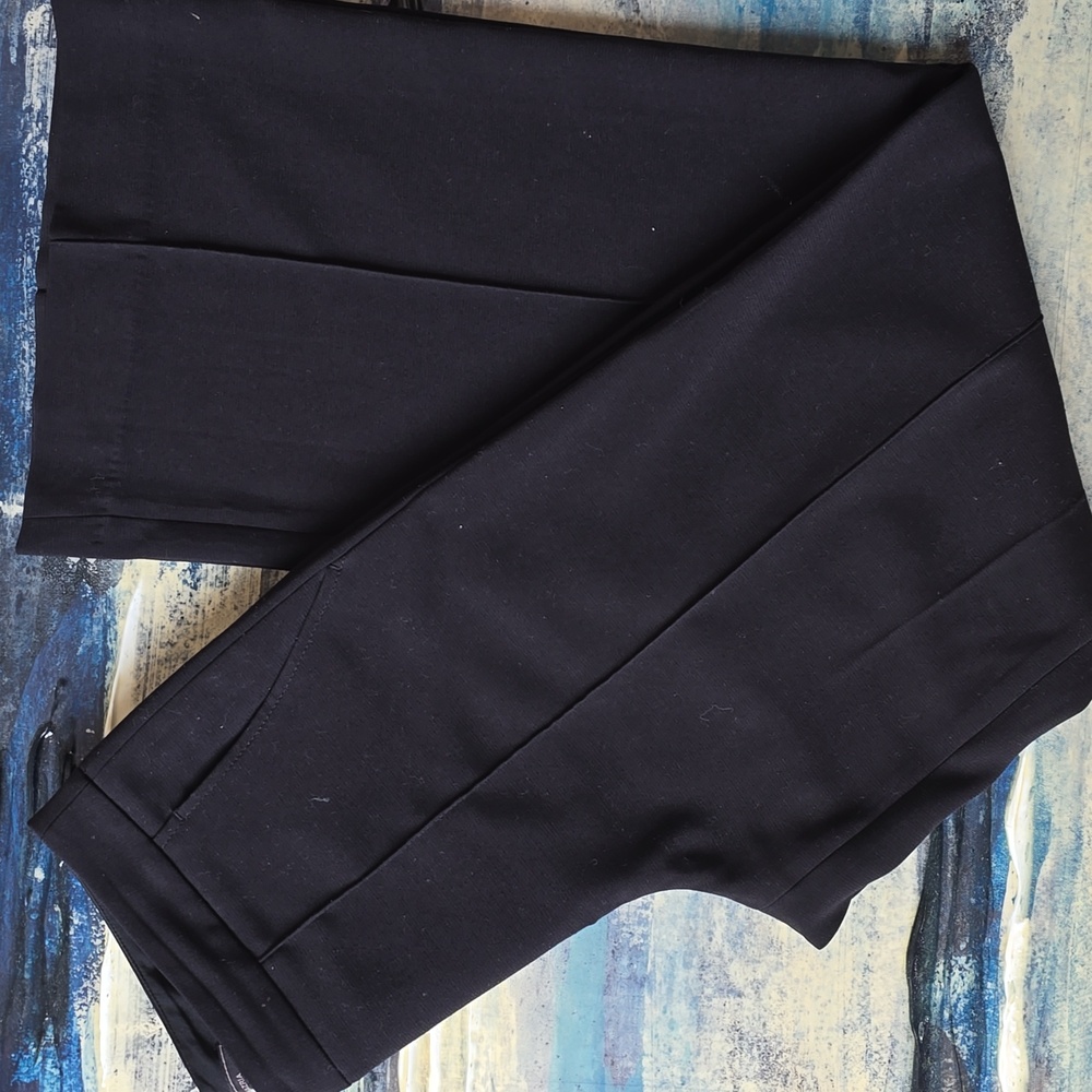 BCBG, Black High-Waisted Pants,sz 4 Wide Leg